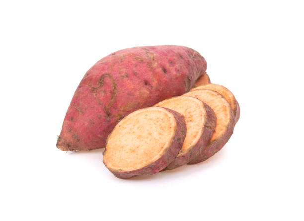 istock Sweet potato isolated on white background 1291765073