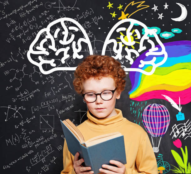 istock Kid reading a book. Science and arts occupations 1291766855