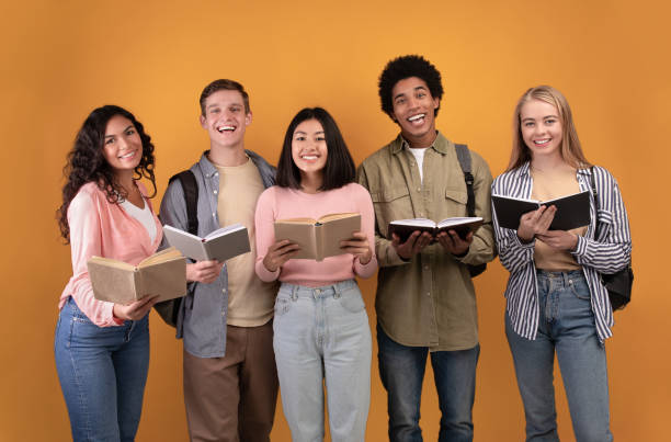istock Modern and collaborative learning, knowledge sharing, happiness group of people 1291773159