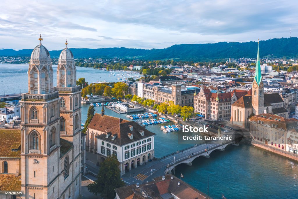 Zurich Autumn cityscape of Zurich, Switzerland Zurich Stock Photo