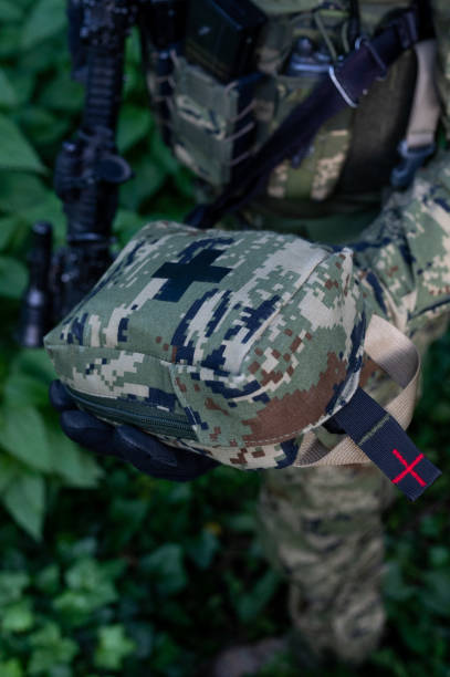 istock Recon unit soldier in his forest camoflauge 1291781941
