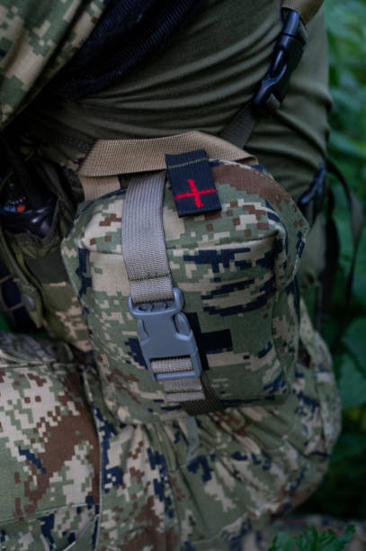 istock Recon unit soldier in his forest camoflauge 1291781945
