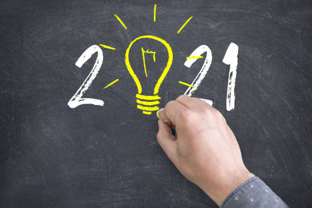 istock New Year 2021 Idea Concepts with Light Bulbs 1291787341
