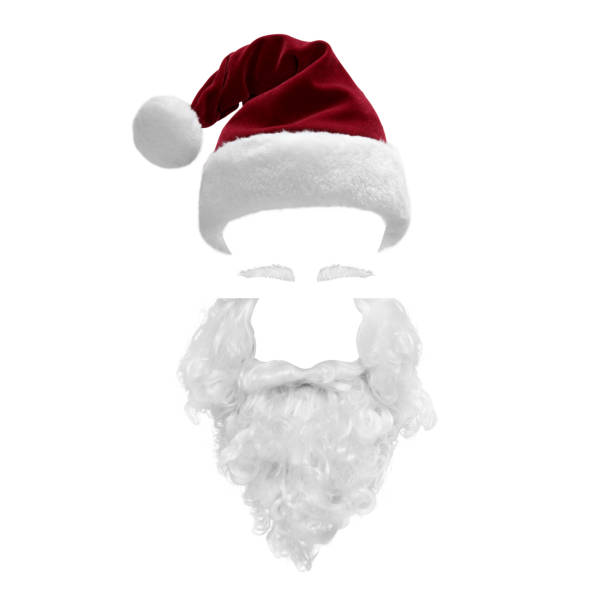istock Santa Claus hat and beard for Merry Christmas 1291788849