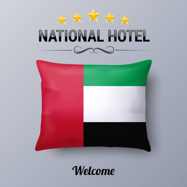 ilustrações, clipart, desenhos animados e ícones de travesseiro e bandeira dos emirados árabes unidos - united arab emirates flag united arab emirates flag interface icons