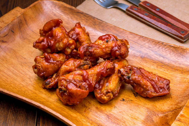 istock Chicken wings with blue cheese sauce 1291797182