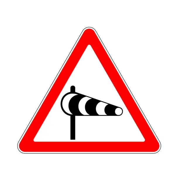 Crosswind Vector Example Crosswind road sign - Free Vector Download | VectorPortal