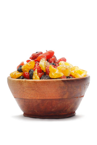 pieces of dried mix cherry in a bowl