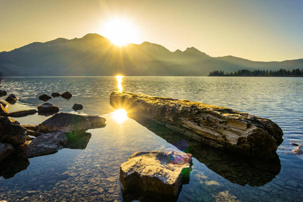 mountains at the kochel lake - bavaria