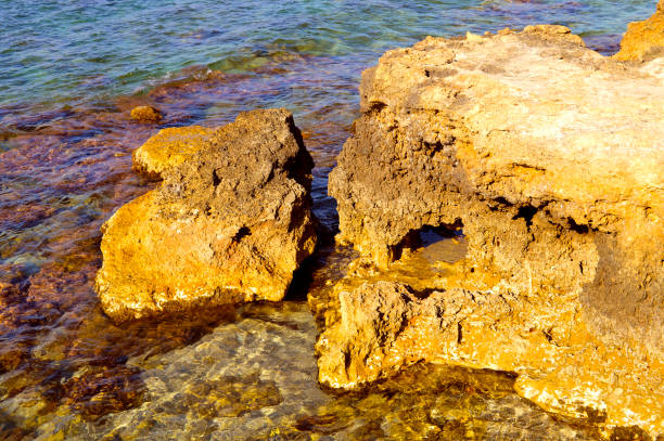 istock Kato Gouves volcanic rock coast 1291808345