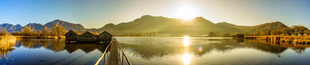 Peaceful and replaxing morning on Wolfgangsee, Austria