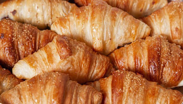 istock Mini Croissants filled with chocolate. isolated image 1291809916