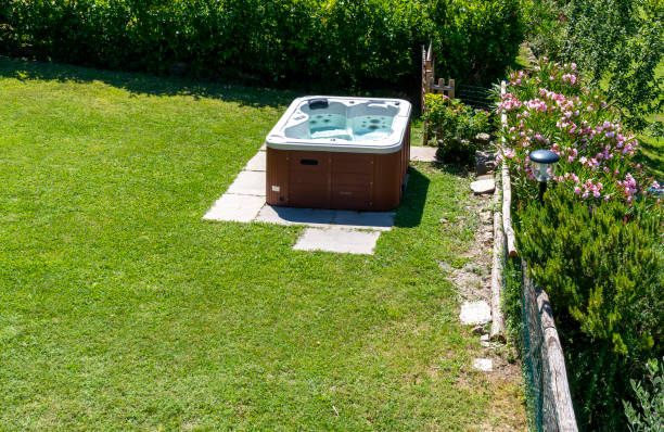 istock a Hydromassage in a garden in summer time 1291810931