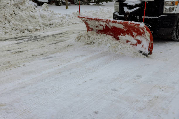 istock Snow removal tractor clears the road after heavy snowfall. 1291812071