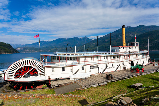 The SS Moyie is a paddle steamer sternwheeler that worked on Kootenay Lake in British Columbia, Canada from 1898 until 1957. After her nearly sixty years of service, she was sold to the town of Kaslo and restored. Today she is a National Historic Site of Canada and the world's oldest intact passenger sternwheeler.