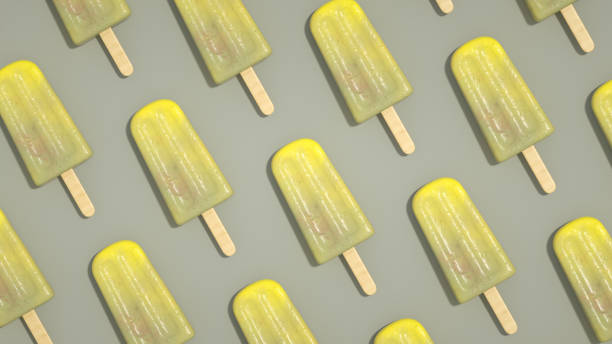 istock Ice cream stick, Popsicle, Minimal summer concept 1291816695
