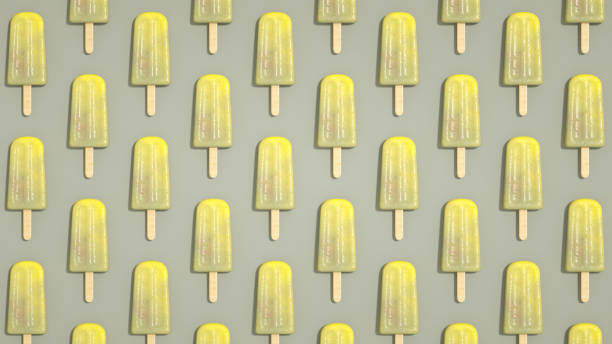 istock Ice cream stick, Popsicle, Minimal summer concept 1291816737