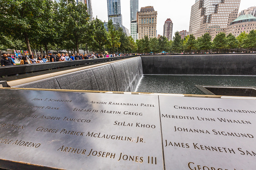 National September 11 Memorial and Museum. New York, USA - October 09 2018.