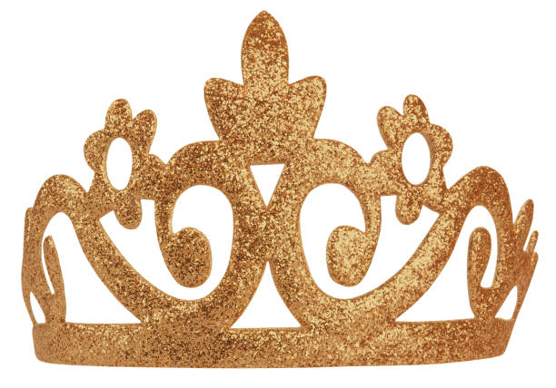 Tiara crown sparkling ornament isolated on white background This is a crown or tiara isolated on white background. prom queen stock pictures, royalty-free photos & images