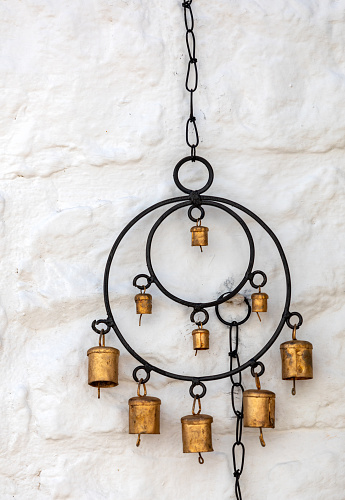 Alberobello, Italy - September 16, 2019: Traditional Apulian souvenirs on display outside a shop in  Alberobello. Apulia, Italy