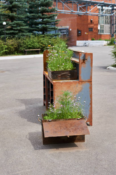 istock landscaping in rusty iron structures on the territory of the factory turned into a public space 1291828559