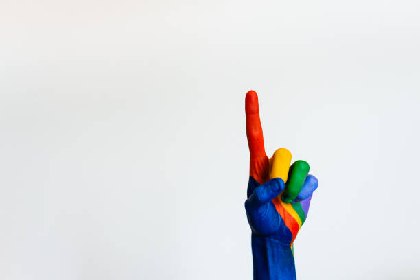 istock colorful hand pointing up 1291829926
