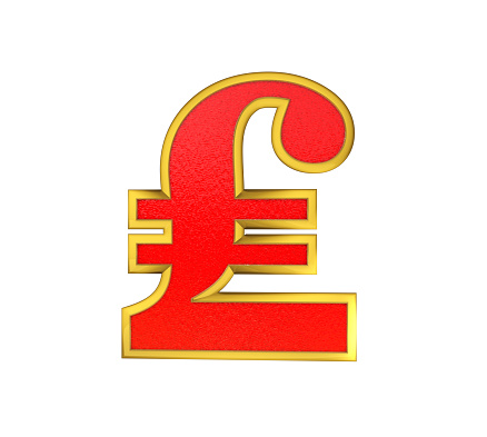 Gold Pound Symbol