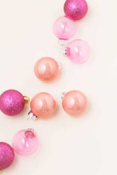 istock Christmas pink ornament minimal 1291834999