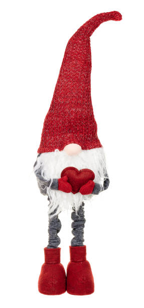 istock Red christmas gnome isolated on white background. 1291836535