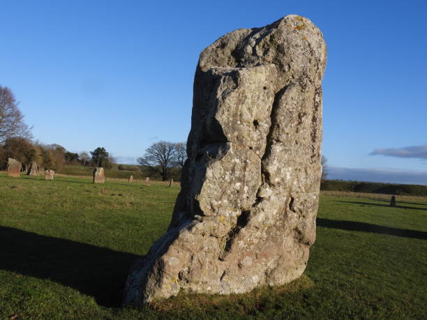 istock Standing stone on winter afternoon. 1291836591
