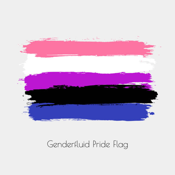 Genderfluid Visibility Week, Fluid Week or Genderfluid Awareness Week,  October 17-24. vector banner with ribbon flag symbol of gender fluid LGBT  community. 7311231 Vector Art at Vecteezy