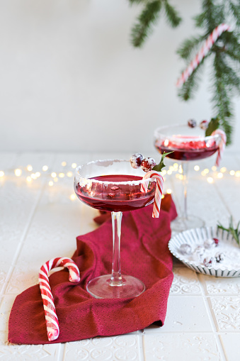 Festive Cranberry Cocktail for Christmas