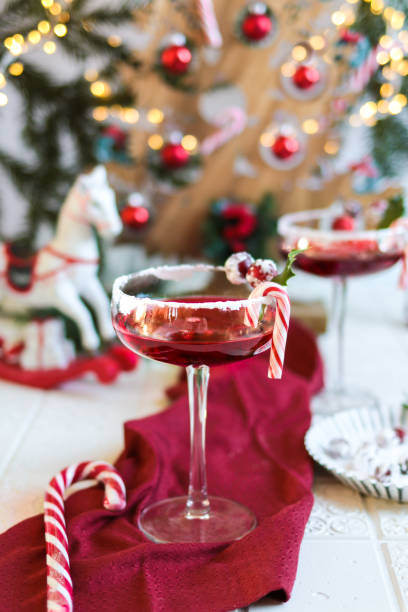 istock Festive Cranberry Cocktail for Christmas 1291841533