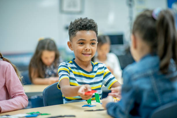istock Elementary African American male student in classroom 1291852905