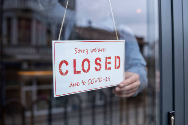 istock CLOSED during COVID-19 pandemic. 1291853043