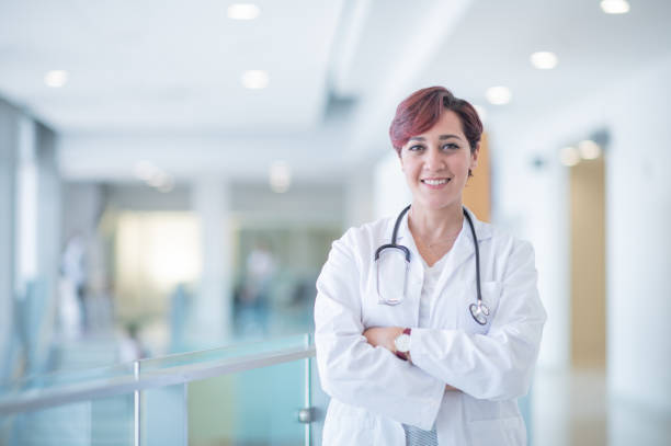 istock Confident Middle Eastern female doctor 1291853860