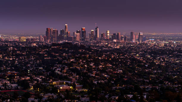 istock Twilight in Los Angeles - Aerial 1291856833