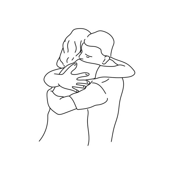 820+ Boyfriend And Girlfriend Hugging Drawing Stock Illustrations ...