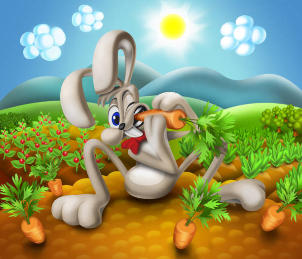 Rabbit Eating Garden Illustrations, Royalty-Free Vector Graphics & Clip Art  - iStock