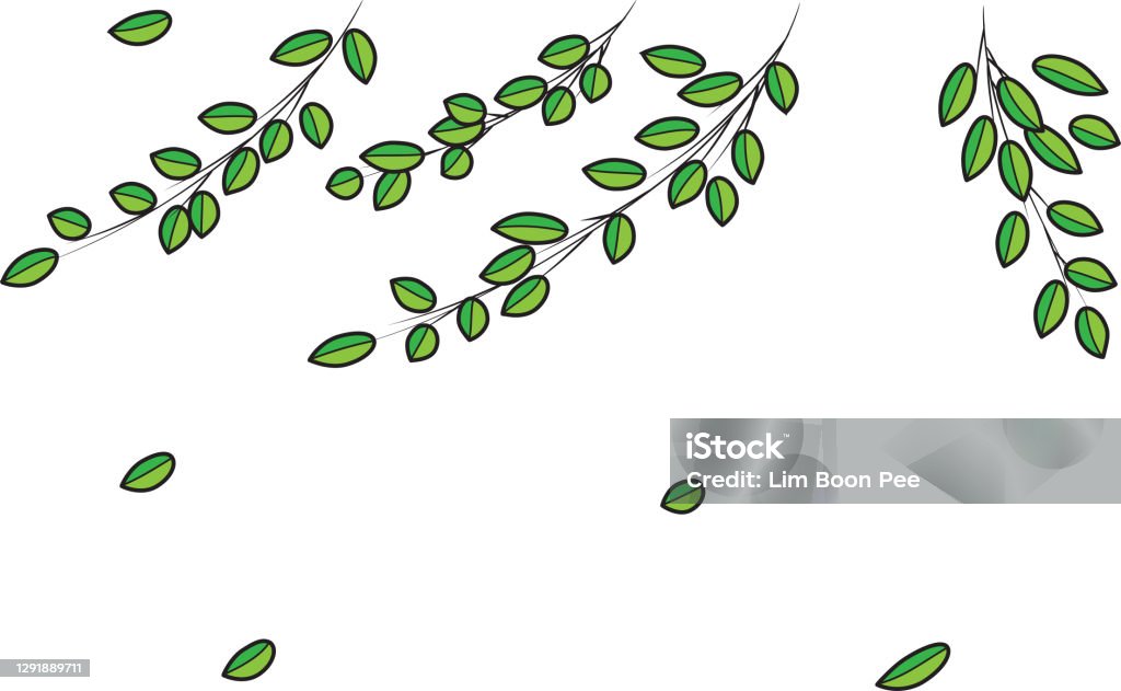 Vector Cartoon Leaf And Wind Drop Down Drawing Stock Illustration -  Download Image Now - Animal, Art, Backgrounds - iStock