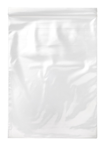 bolsa transparente de cremallera de plástico photo