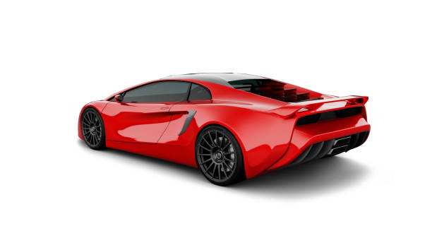 istock red sportscar front view isolated on white 1291895006