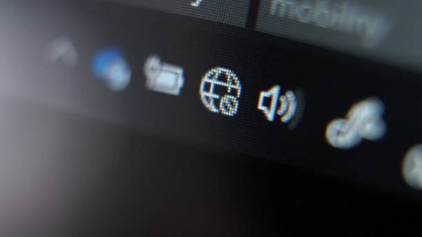istock Wifi Network Connection Toggled On and Off on Computer Screen 1291895139