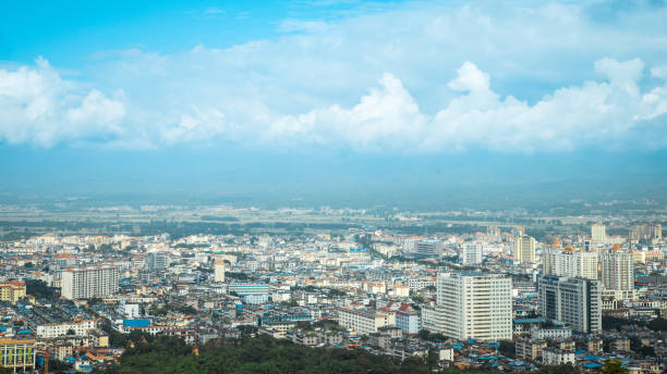 istock The city under the blue sky 1291897503