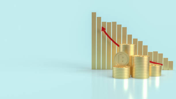 istock The bitcoin and chart arrow up for business content 3d rendering 1291897746