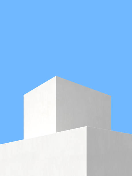 istock 3D illustration of abstract architecture background, Minimal architectural poster. 1291902918
