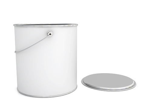 Paint can isolated on a white background. HiRes 3D render