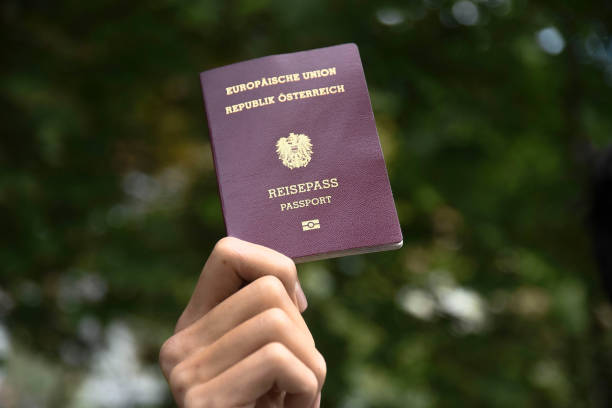 istock passport for identification, european union, austria, 1291904802