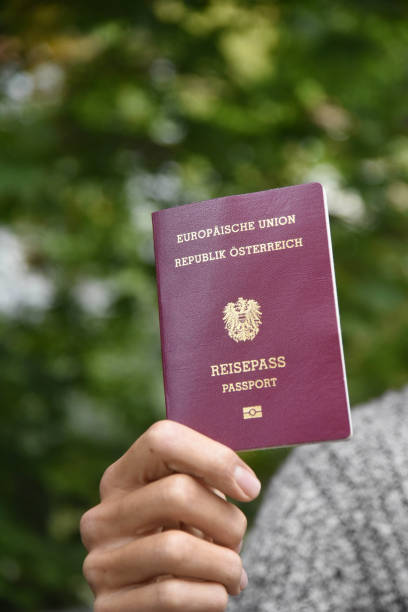 istock passport for identification, european union, austria, 1291906026