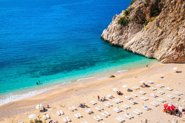 istock Beautiful Kaputas beach on mediterranean sea, Turkey 1291906966